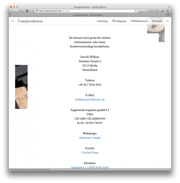 abenteuerdesign for Darrell Wilkins | Transjurisdiction
